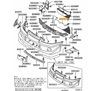 Griglia centrale paraurti anteriore Mitsubishi Lancer Evolution VI TME