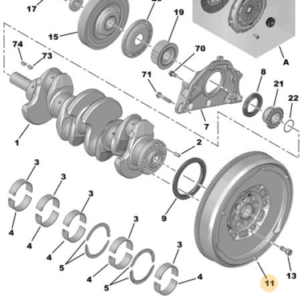 Volano bimassa originale HDI Peugeot 307 308 508 Citroen C4 C5 C8