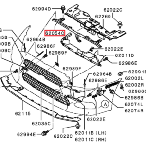 Traversa rinforzo paraurti anteriore Mitsubishi Lancer Evolution X