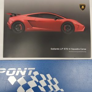 Manuale operativo Lamborghini Gallardo LP 570-4 Squadra Corse - tedesco