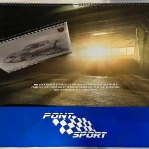 Calendario Lamborghini Motori V12 anno 2012 20V12