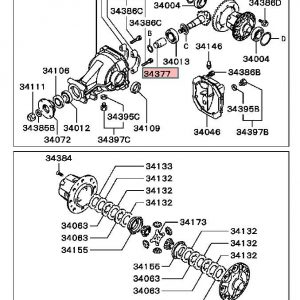 Boccola pignone differenziale posteriore Mitsubishi Lancer Evo V VI VII VIII IX X Versione RS