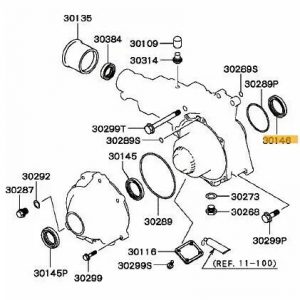 Paraolio oil seal differenziale transfer front Mitsubishi Lancer Evo 5 6 7 8 9 MD745423
