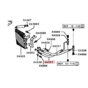 Tubo olio engine motore radiatore Mitsubishi Lancer Evolution 5 6