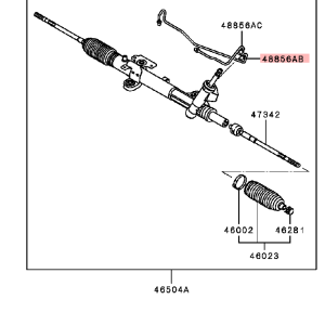 Tubo olio servosterzo tube oil pressure Mitsubishi Lancer Evolution 10