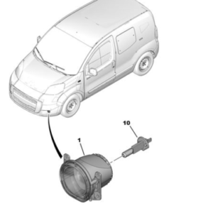 Fendinebbia anteriore Peugeot Bipper Citroen Nemo Fiat Fiorino 6206K0