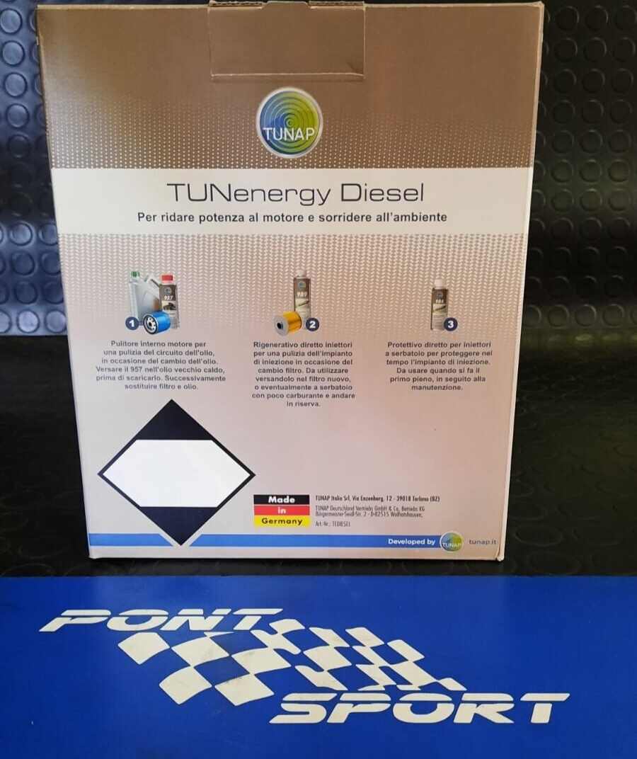 Kit additivo Diesel Tunenergy By Tunap 957 989 984 LITWTU0691 - PontSport  di Pontiggia Alan