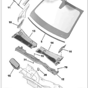 Parabrezza con vetro termico Peugeot 208 (P21E) 9823186380