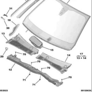 Parabrezza termico Peugeot 2008 (P24E) 9825583080