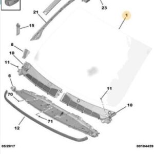Parabrezza Expert Traveler, Jumpy IV Spacetourer, Vivaro Zafira Life 9808003980