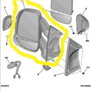 Retrovisore lato guida Jumper, Boxer, Ducato 1635685180 735661883