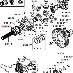 BEARING CUSCINETTO DIFFERENZIALE CAMBIO 5 MARCE MITSUBISHI LANCER EVO MD771729