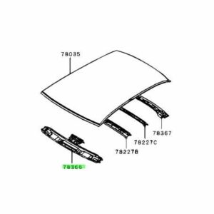 LAMIERATO TRAVERSA ANTERIORE TETTO MITSUBISHI LANCER EVO 7 8 9 5290A120