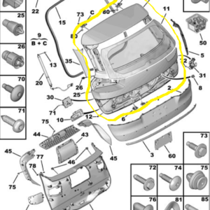 BAULE PORTELLONE POSTERIORE CITROEN C4 PICASSO SPACETOURER 1609375980