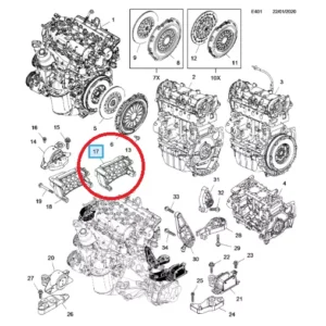 SUPPORTO MOTORE ANT DESTRO ALLUMINIO OPEL CORSA D MOTORE 1.3 DIESEL 93189330