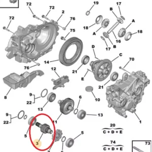 INGRANAGGIO PRIMARIO RIDUTTORE PEUGEOT CITROEN OPEL VEICOLO ELETTRICO 9824031680