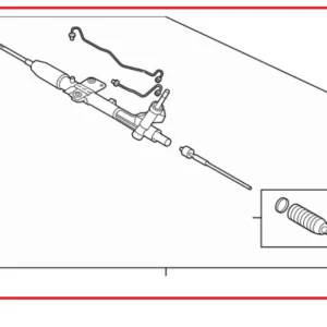 SCATOLA GUIDA STERZO STEERING GEAR MITSUBISHI LANCER EVO 10 GSR MR 4410A192