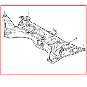 PONTE ASSALE CULLA ANTERIORE STELLANTIS CITROEN C1 PEUGEOT 107 3502FX