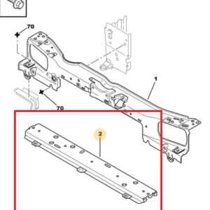 RINFORZO TRAVERSA INFERIORE PARAURTI ANTERIORE STELLANTIS CITROEN SAXO 7104J0