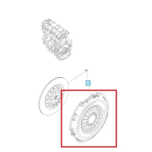 SPINGIDISCO FRIZIONE STELLANTIS OPEL ASTRA H CORSA D 55564199 93190264 93183761